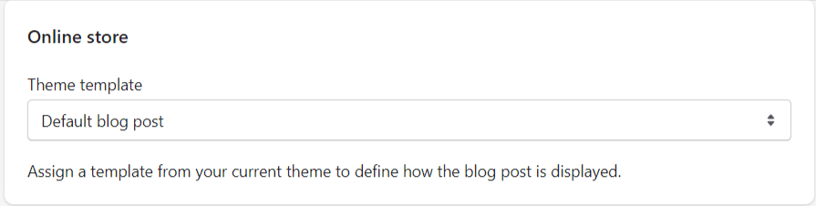 image 21 Choose blog post as theme template