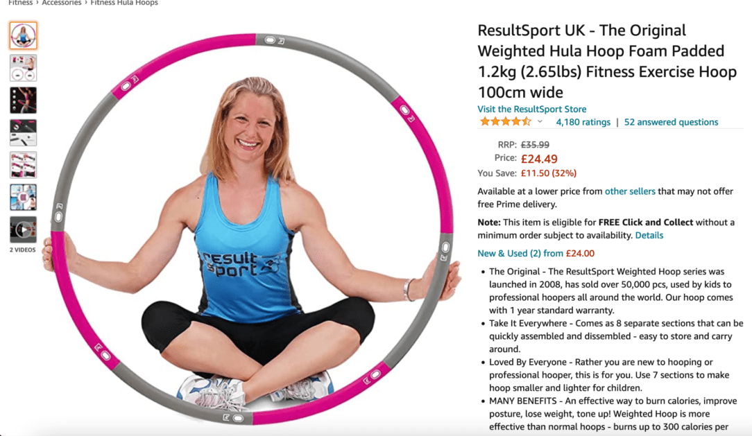 image 8 Weighted Hula Hoop Fitness Equipment