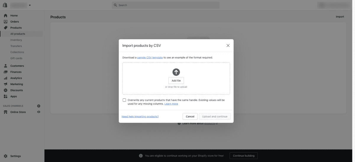 Import Products Shopify Import Products to Shopify