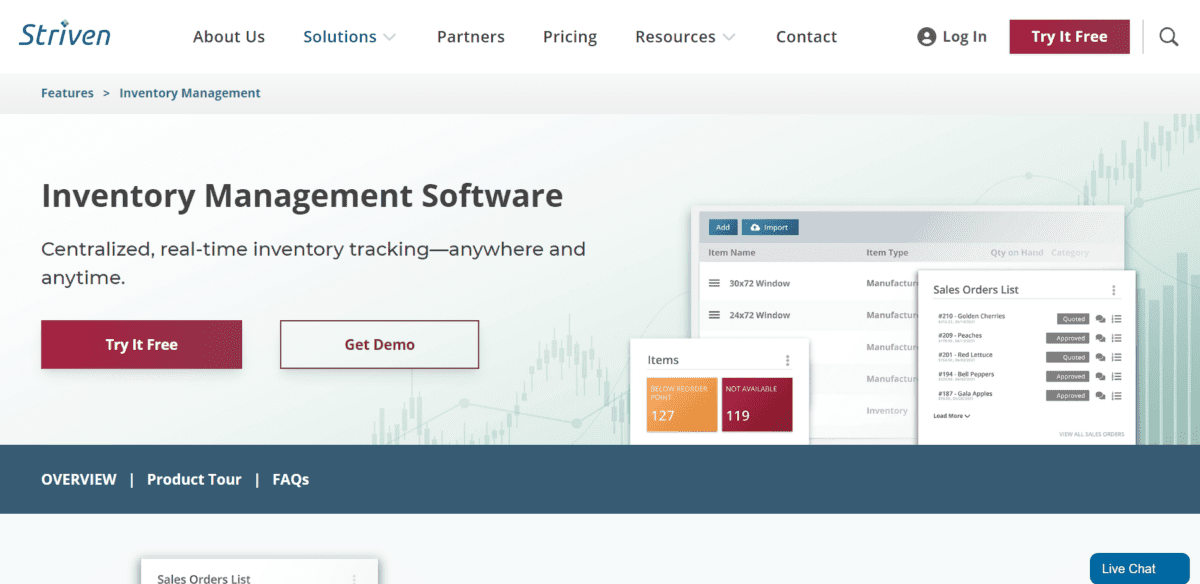 Inventory Management Software Striven Striven Inventory Management Software