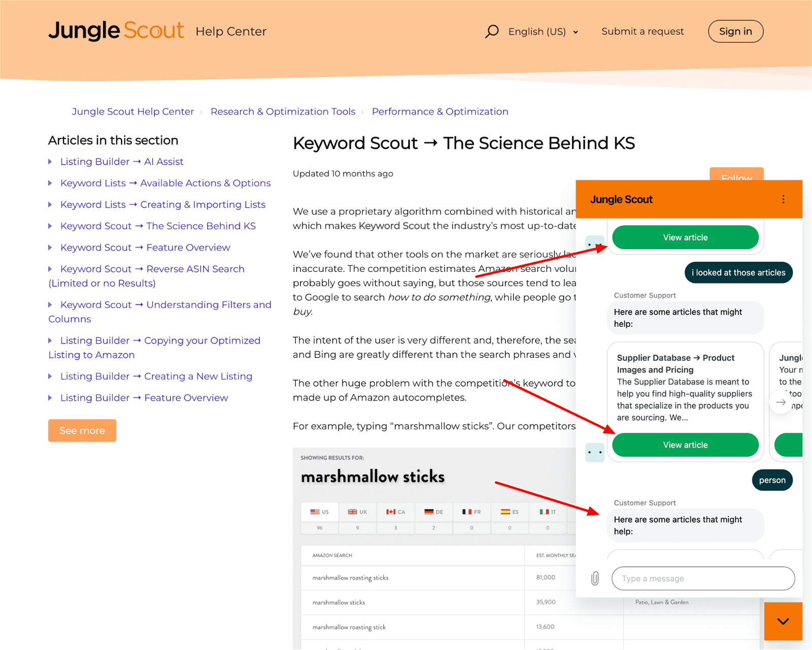 Keyword Scout %E2%86%92 The Science Behind KS %E2%80%93 Jungle Scout Help Center Live chat on Jungle Scout just kept sending me to articles