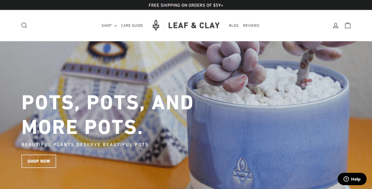 leafandclay.co Screenshot Leaf and Clay