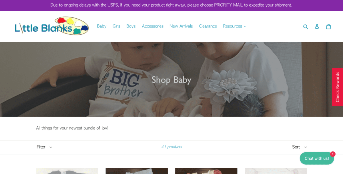 littleblanks.com collections babyScreenshot Infant Blanks