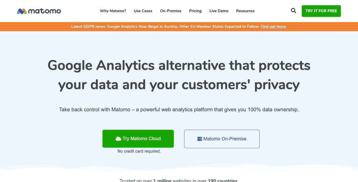 matomo.org Screenshot Matomo Analytics