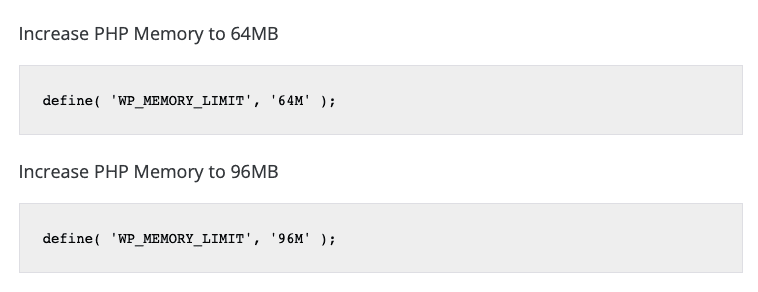 memory limit 1 increase memory limit