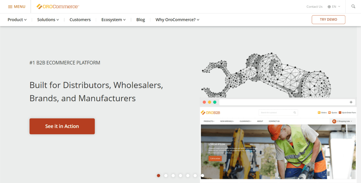 oroinc.com b2b ecommerce Screenshot 1 OroCommerce