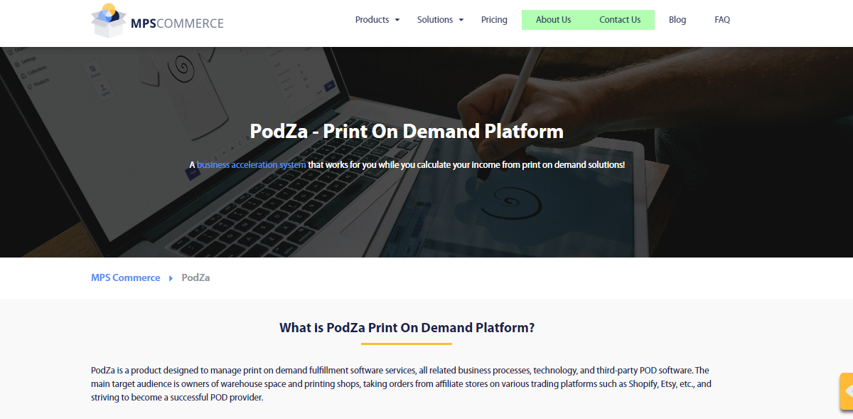 PodZa Home Page 2024 PodZa Homepage Overview