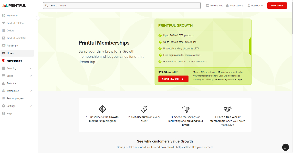 Printfuls pricing Printful's pricing