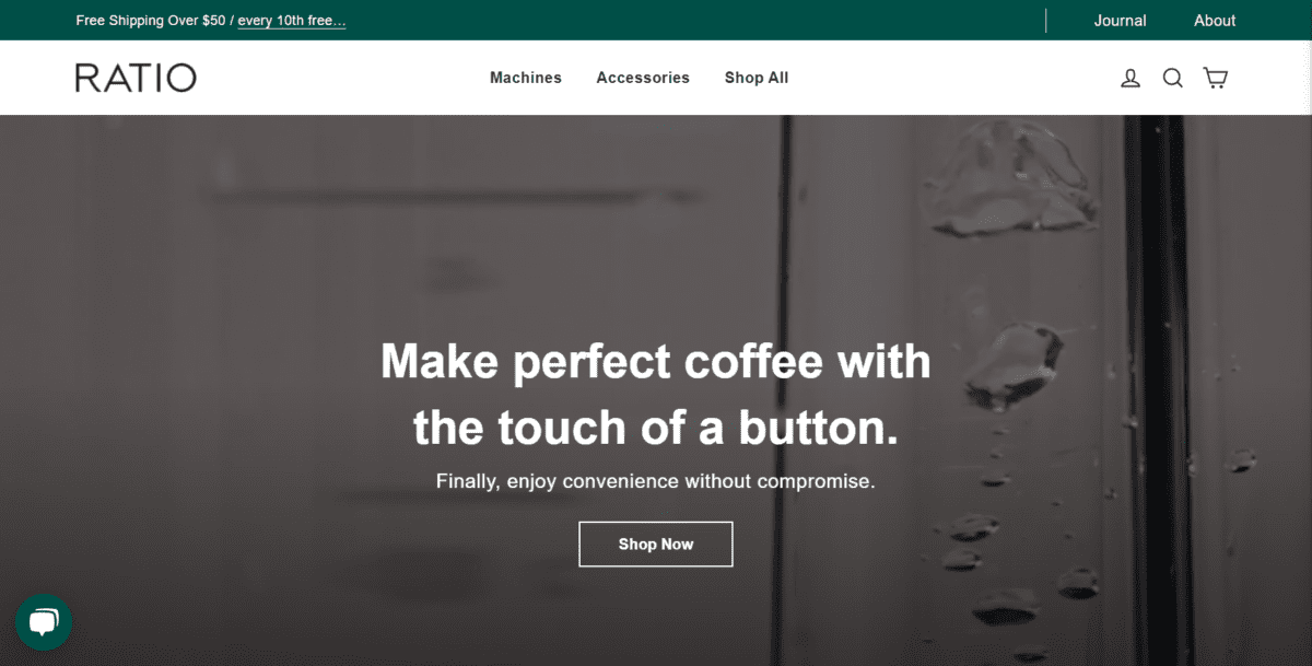 ratiocoffee.com Screenshot Ratio Coffee