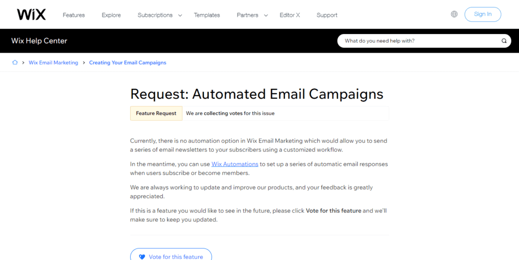 Request Automated Email Campaigns Help Center Wix.com Request Automated Email Campaigns Help Center Wix.com