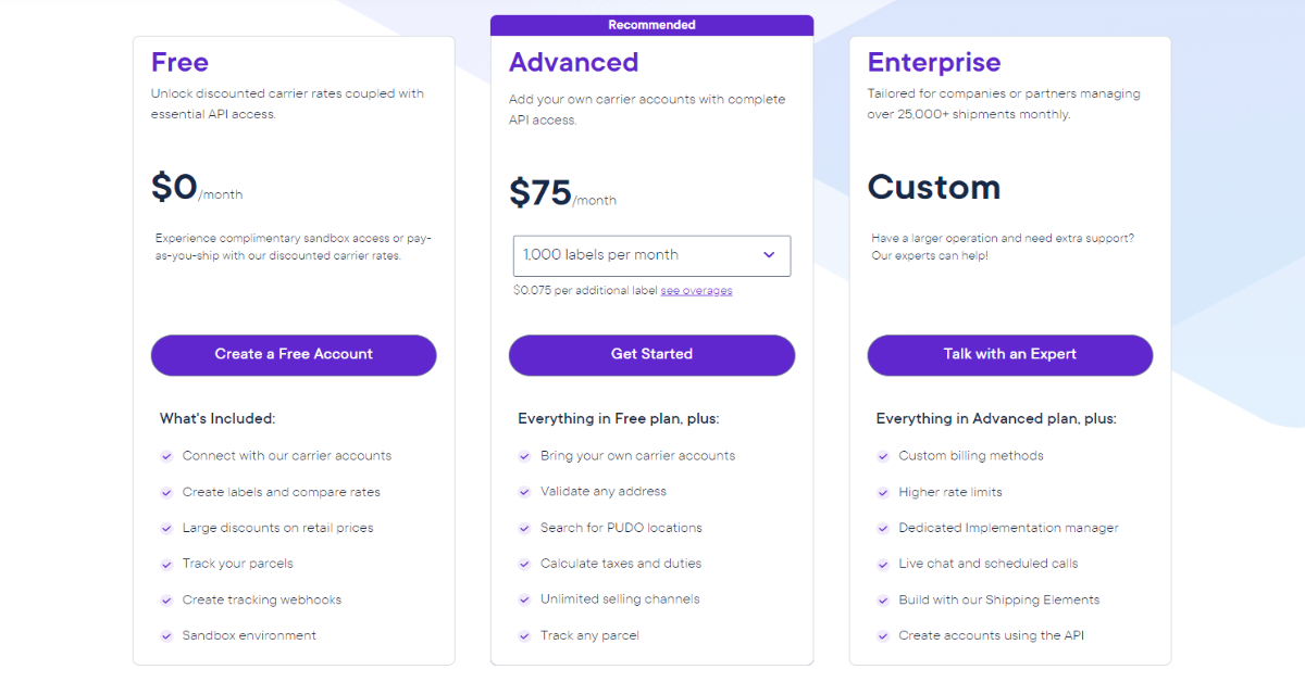 ShipEngines Pricing ShipEngine's Pricing