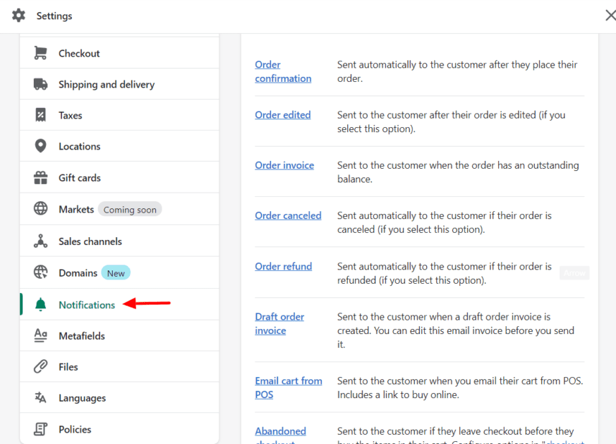 Shopify Verify Your Email Notification Settings