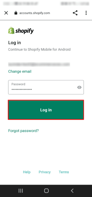Shopify Android Account Login Shopify Mobile App Login