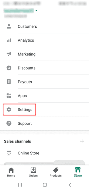 Shopify Android App Settings Shopify Mobile App Settings
