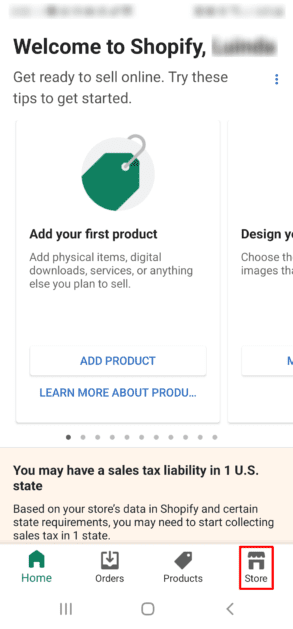 Shopify Android Mobile App Dashboard Shopify Android Mobile App Dashboard