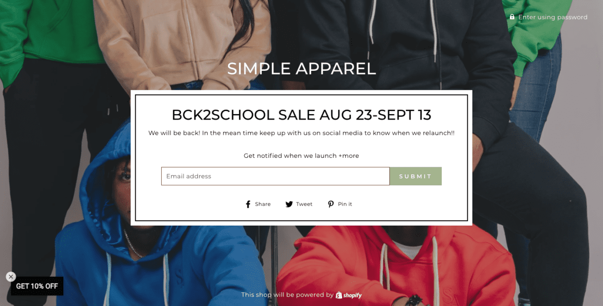 shopsimpleapparel.com passwordScreenshot Simple Apparel