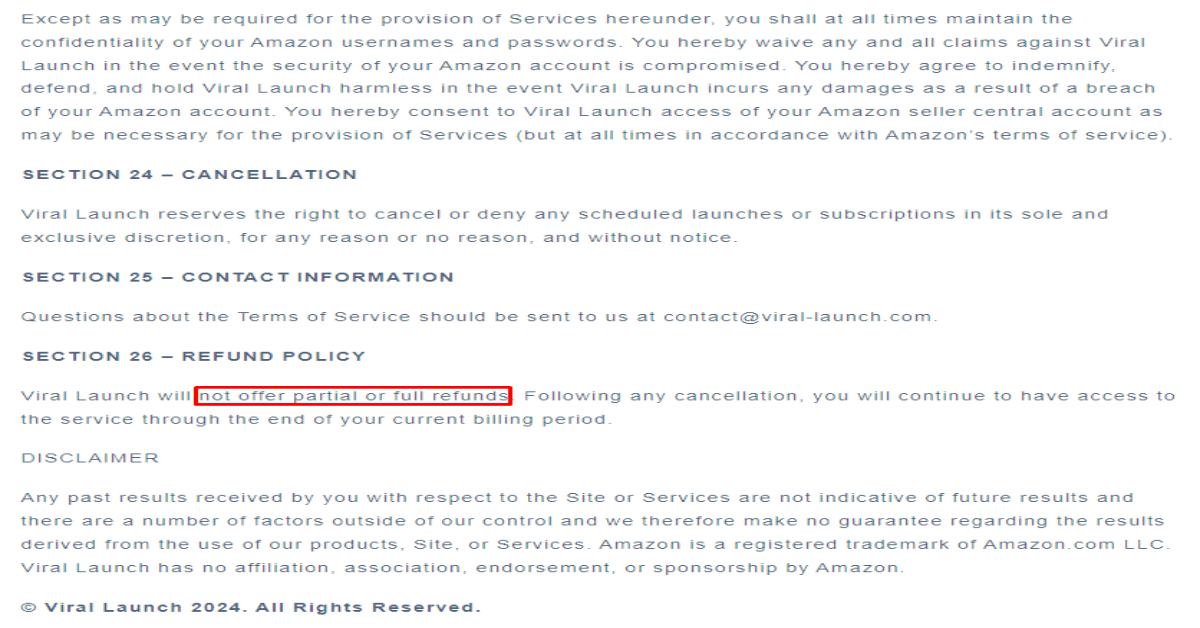 term policy Refund Policy