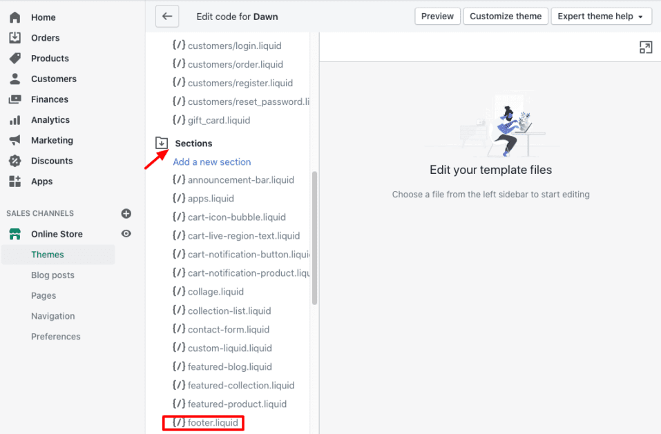 test828828 Edi Editing Liquid Code To Remove Shopify Branding From Footer