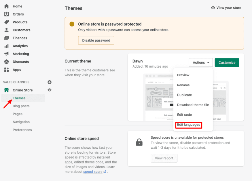 test828828 The how to remove powered by shopify edit languages