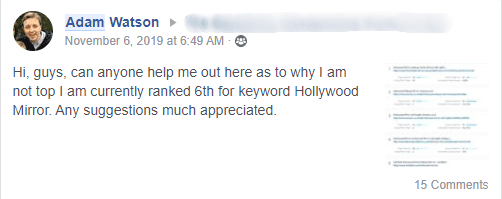 The Backlinko Mastermind Community 1 Adam Needing SEO Help