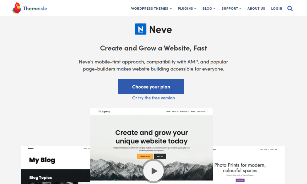 themeisle.com themes neve Screenshot Neve WordPress Theme