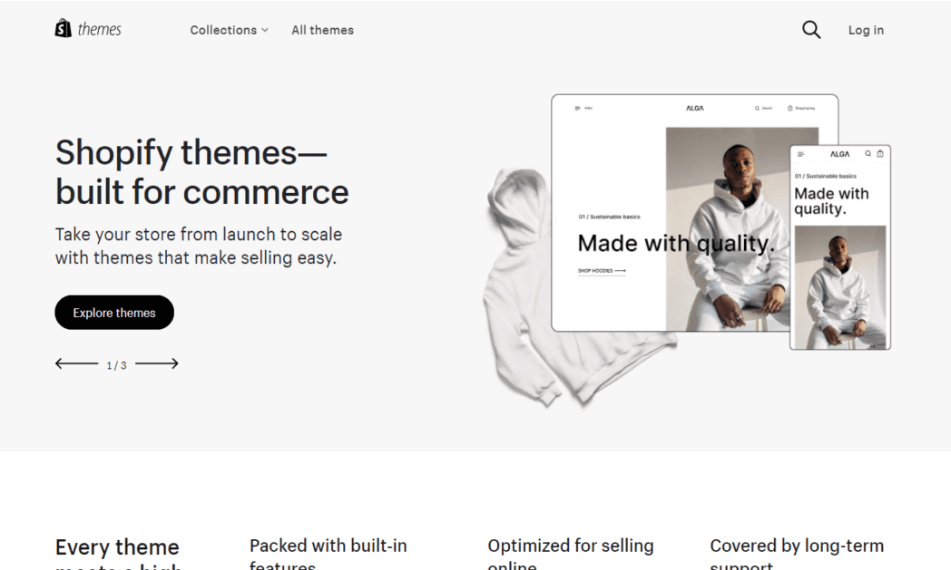themes.shopify.com Screenshot Shopify Theme Store