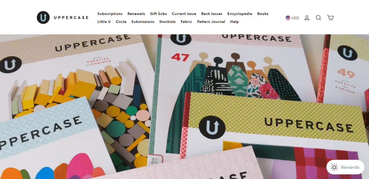 UPPERCASE Uppercase Magazine Homepage