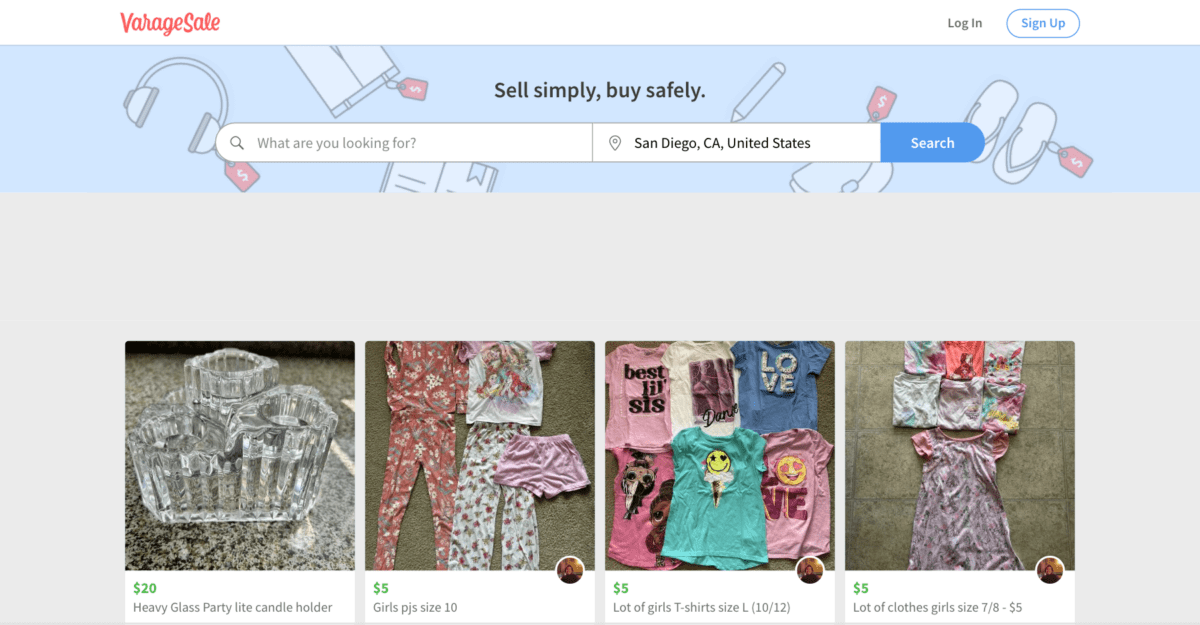 VarageSale Your Online Garage Sale Buy and Sell Locally VarageSale