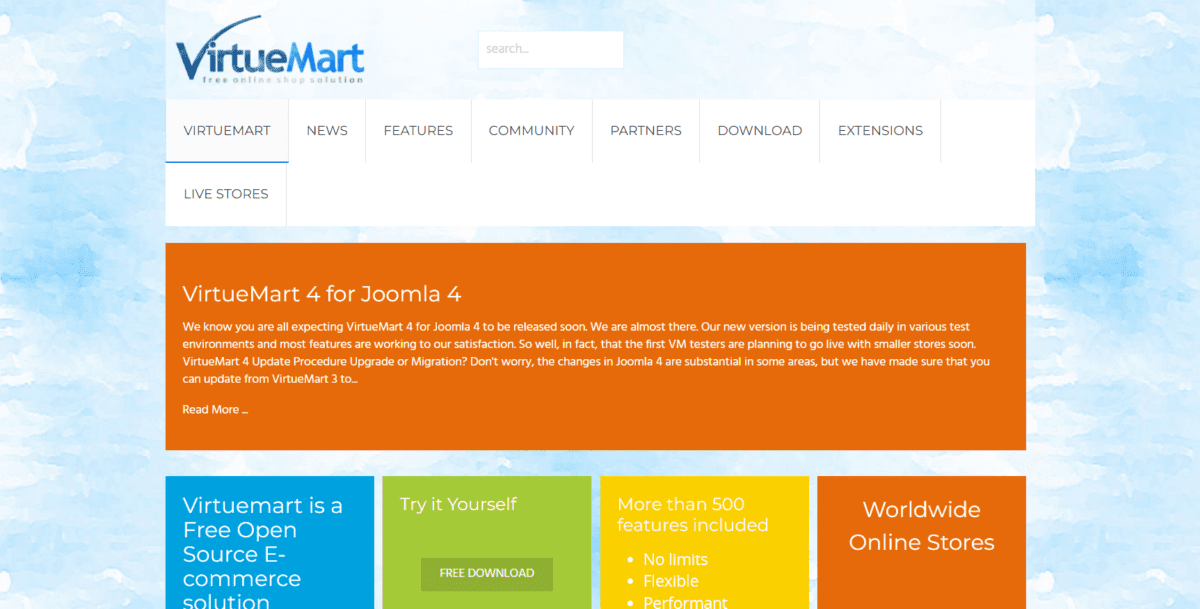 virtuemart.net Screenshot virtuemart.net Screenshot