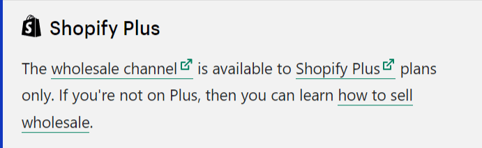 Wholesale channel · Shopify Help Center Shopify Plus Wholesale Channel