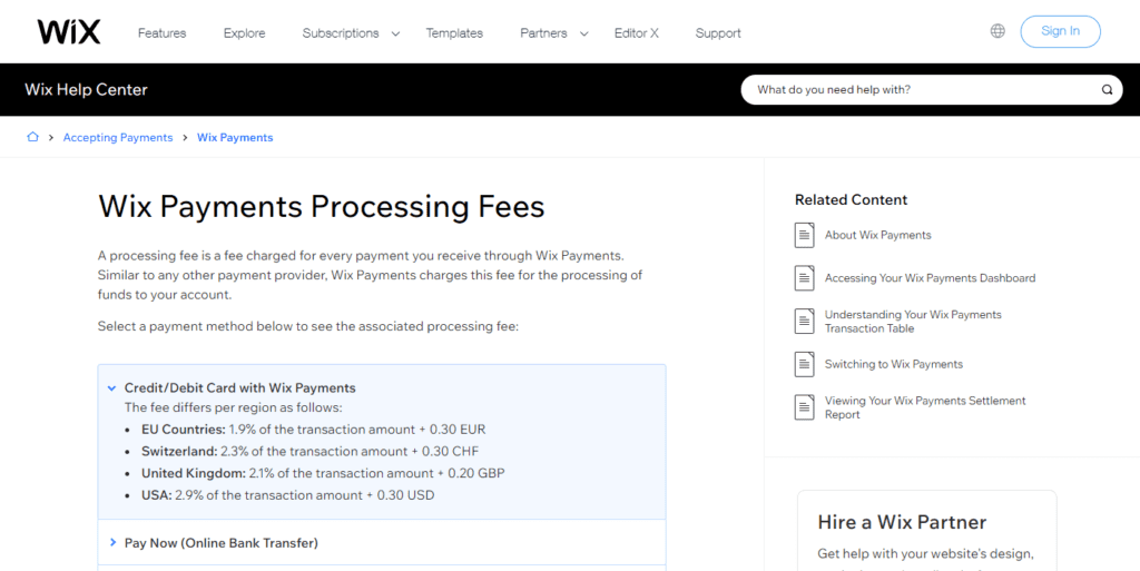 Wix Payments Processing Fees Help Center Wix.com Wix Payments Processing Fees Help Center Wix.com