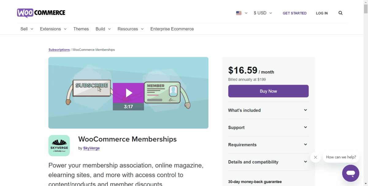 woocommerce.com products woocommerce memberships Screenshot WooCommere Memberships