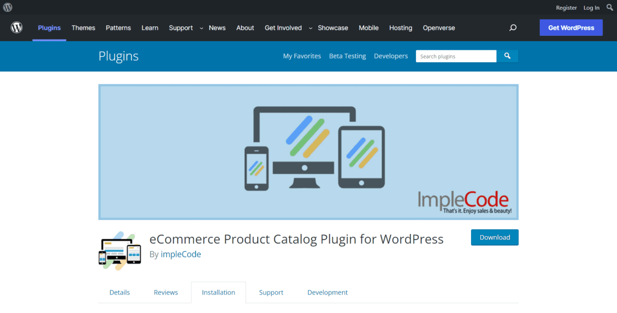 wordpress.org plugins ecommerce product catalog Screenshot eCommerce Product Catalog