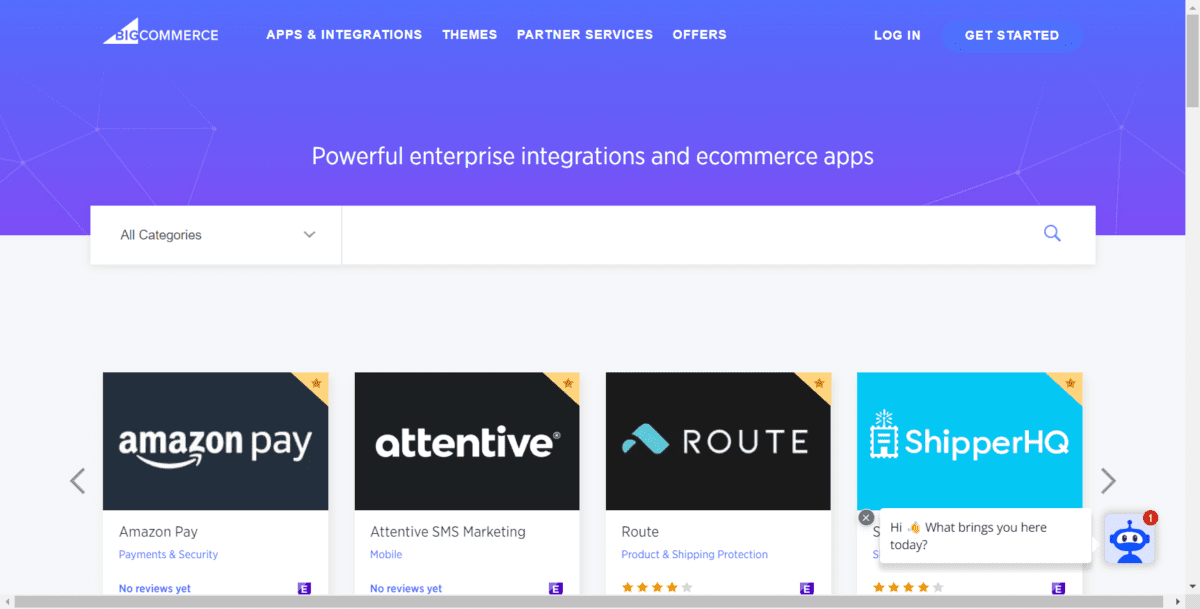 www.bigcommerce.com apps Screenshot BigCommerce App Marketplace