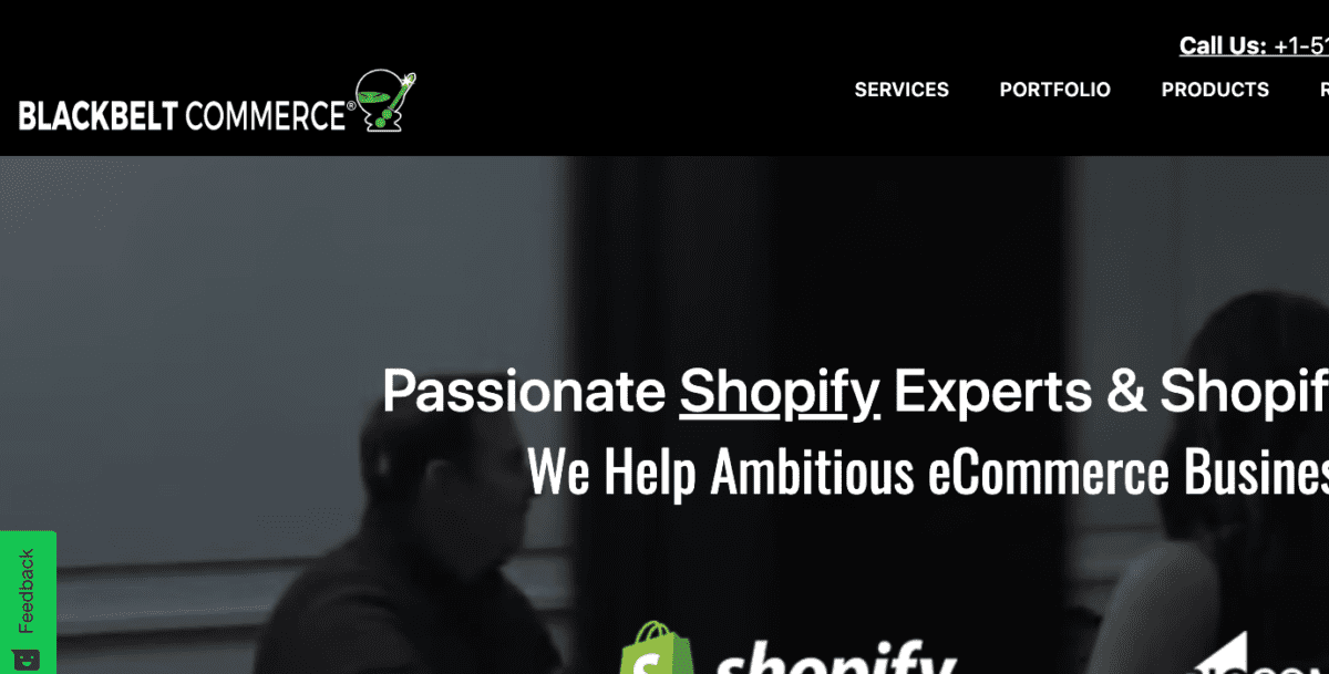 www.blackbeltcommerce.com Screenshot Black Belt Commerce