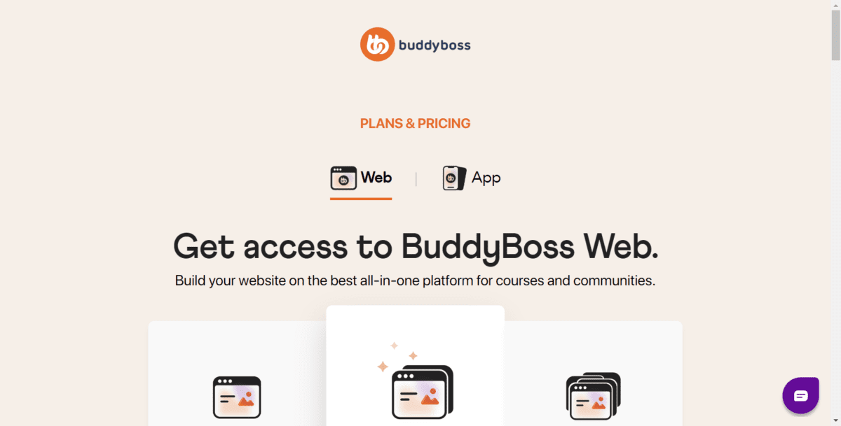 www.buddyboss.com pricing Screenshot BuddyBoss Pricing