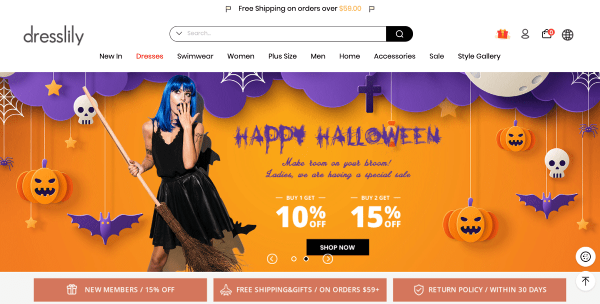 www.dresslily.com Screenshot DressLily