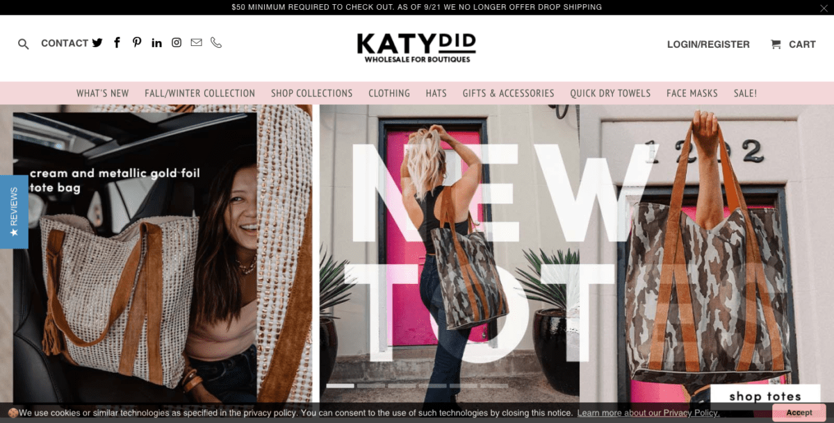 www.katydidwholesale.com Screenshot Katydid Wholesale
