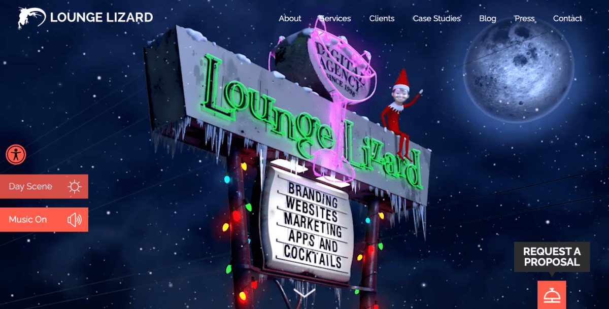 www.loungelizard.com Screenshot Lounge Lizard