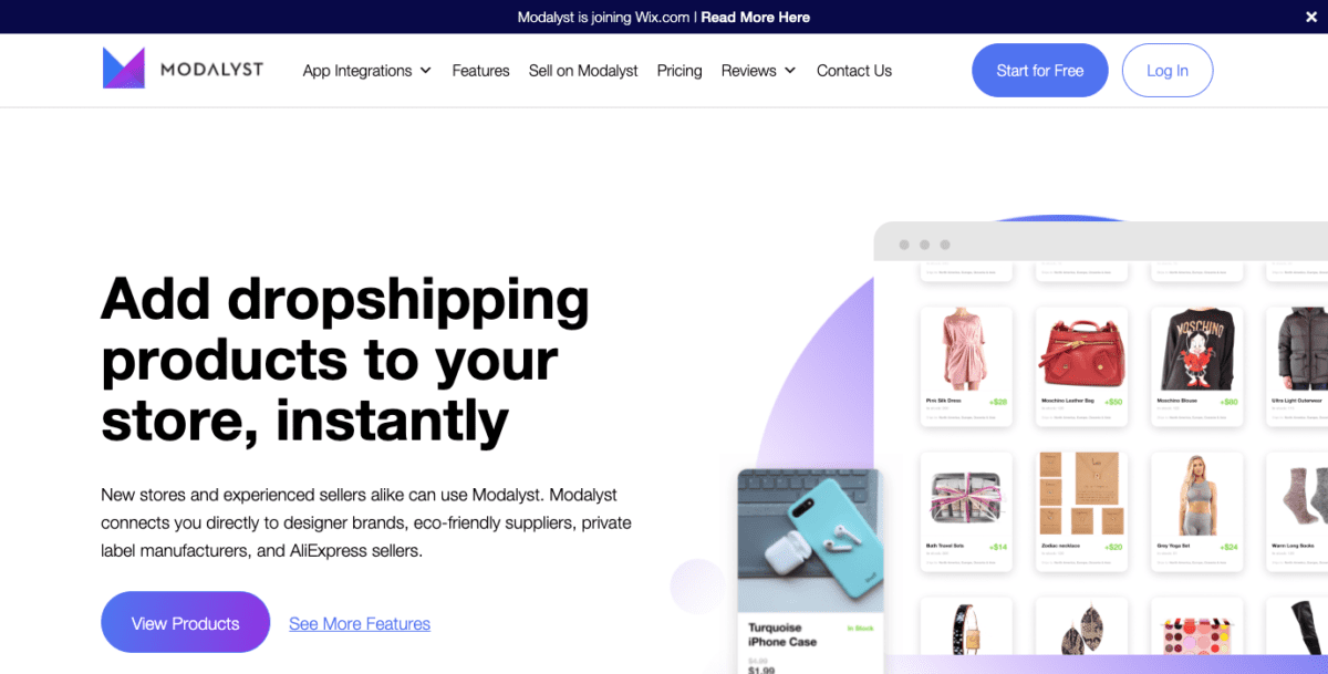 www.modalyst.co Screenshot Modalyst