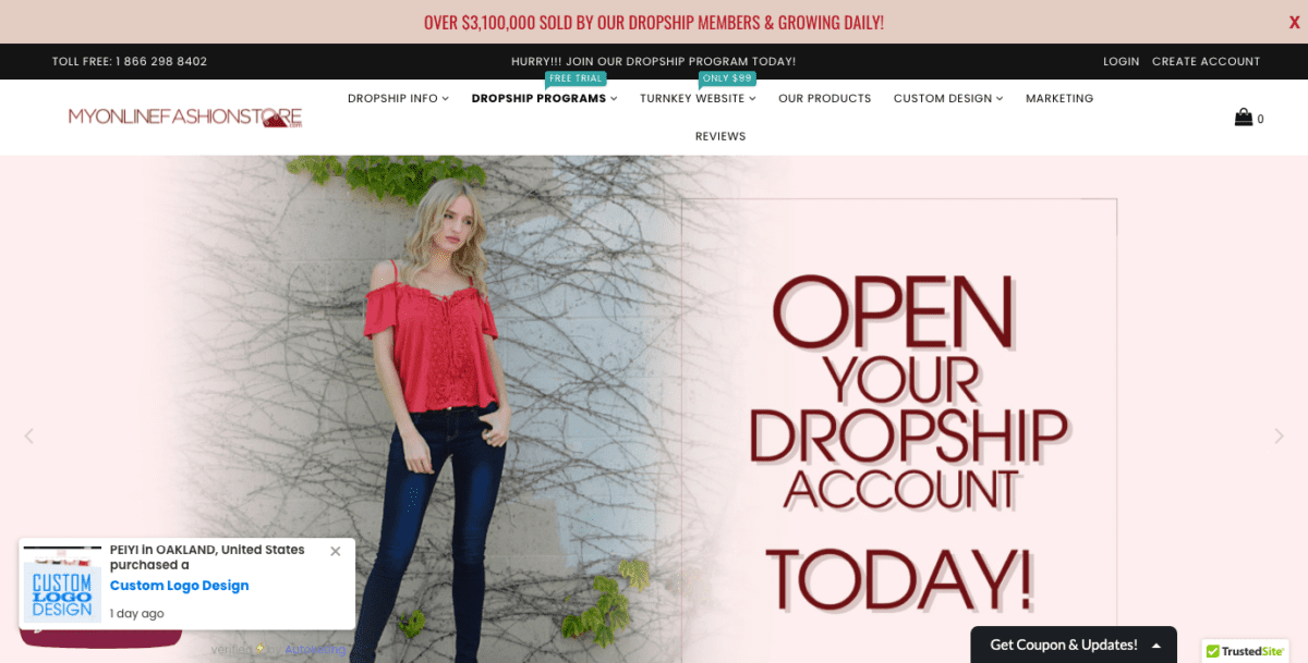 www.myonlinefashionstore.com Screenshot My Online Fashion Store