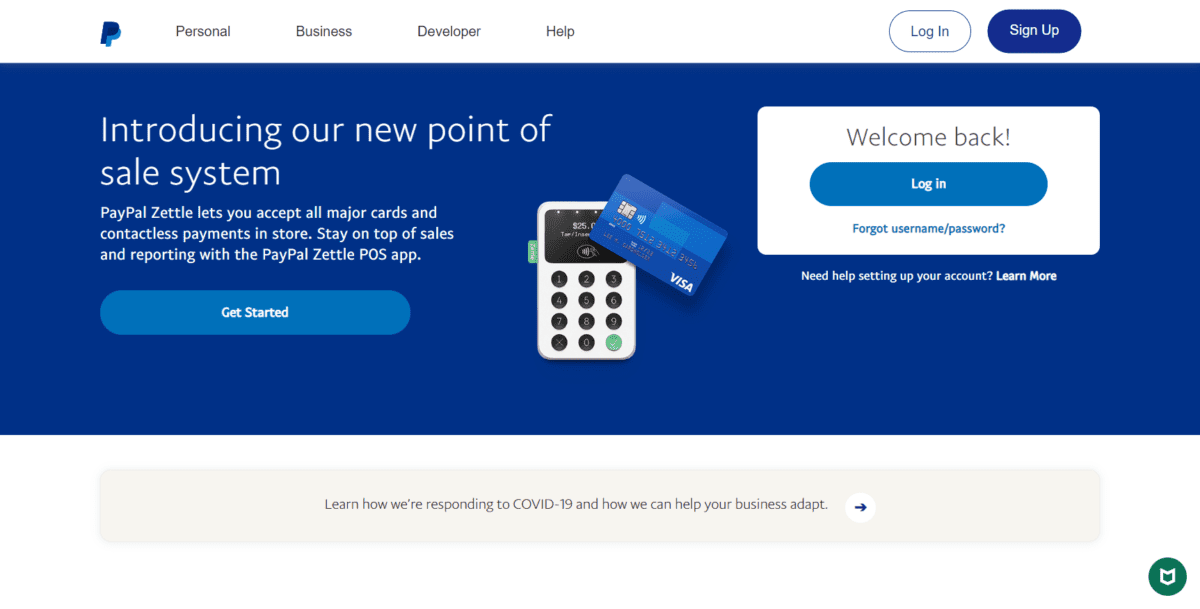 www.paypal.com us homeScreenshot PayPal Credit Card Processing