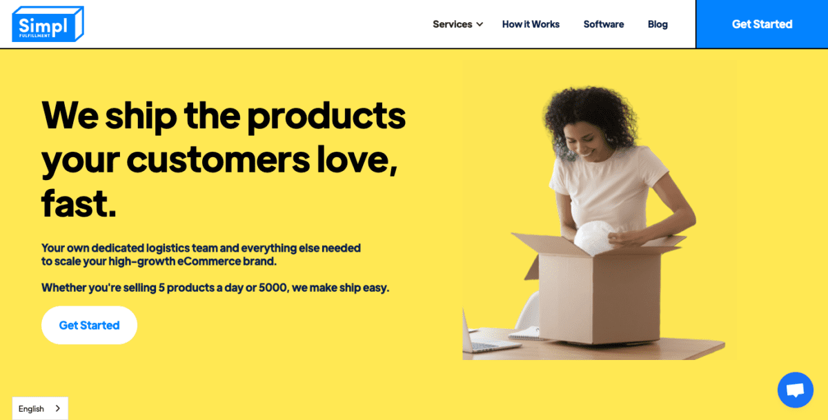 www.simplfulfillment.com Screenshot Simpl Fulfillment