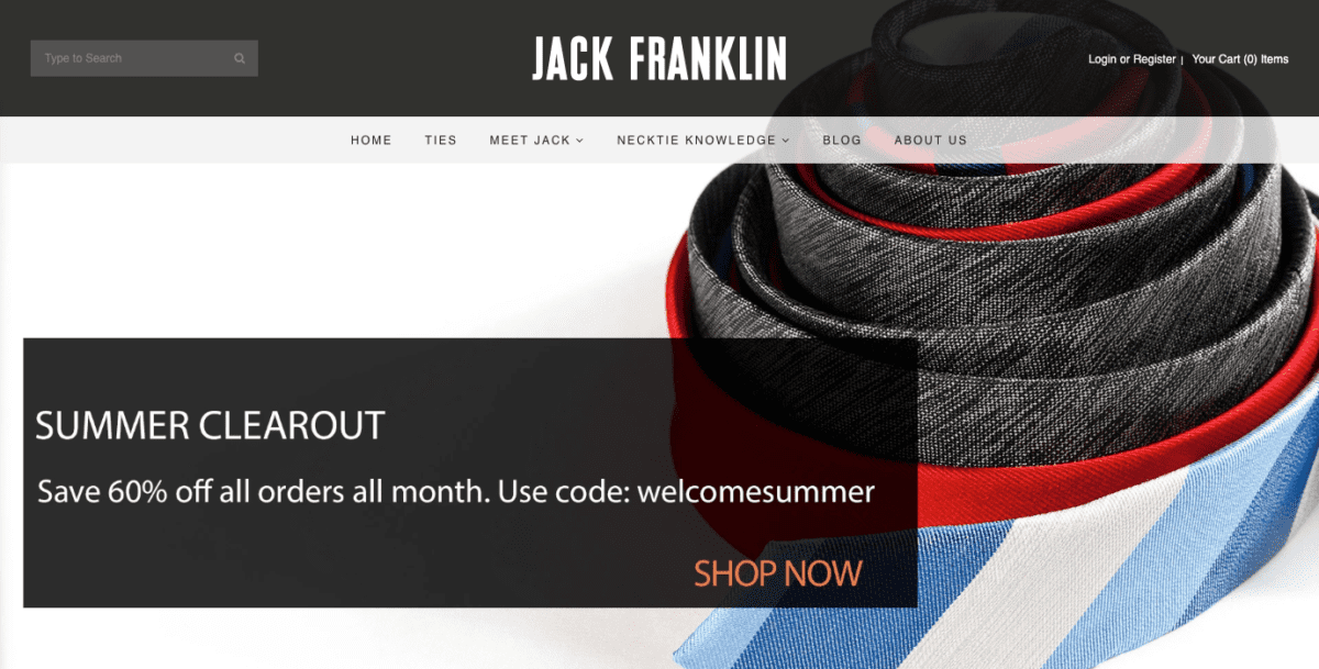 www.wearjack.com Screenshot Jack Franklin