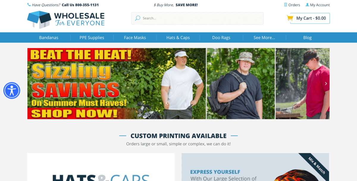 www.wholesaleforeveryone.com Screenshot Wholesale for Everyone