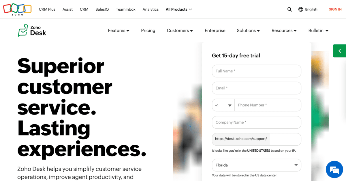 Zoho Desk Screenshot Zoho Desk Screenshot